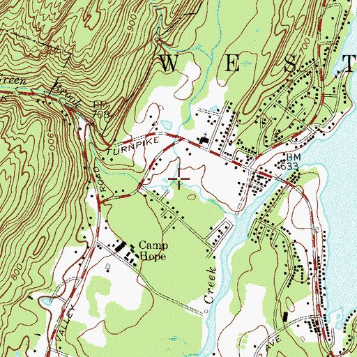 Topographic Map of Cooley Brook, NJ