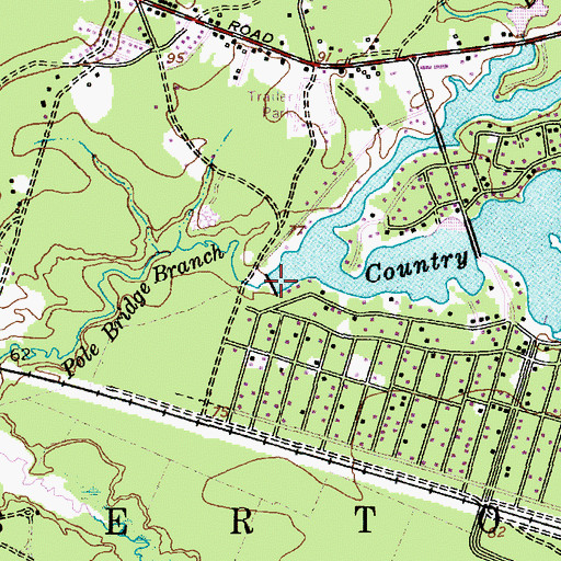 Topographic Map of Country Lake, NJ