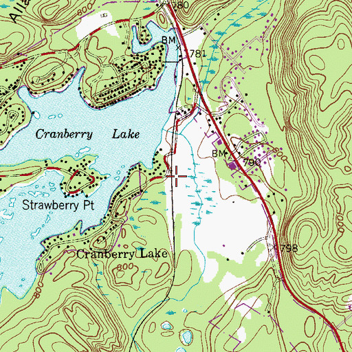 Topographic Map of Allamuchy State Park, NJ