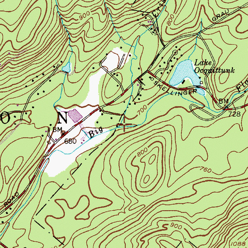 Topographic Map of Criss Brook, NJ