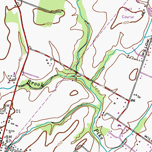 Topographic Map of Cruser Brook, NJ