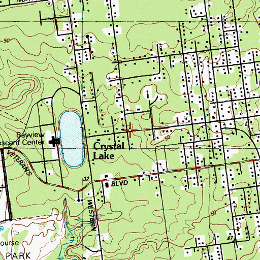 Topographic Map of Crystal Lake, NJ