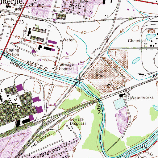 Topographic Map of Cuckels Brook, NJ