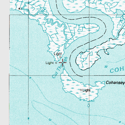 Topographic Map of Cut Through, NJ