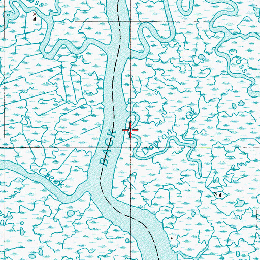 Topographic Map of Dayton Creek, NJ