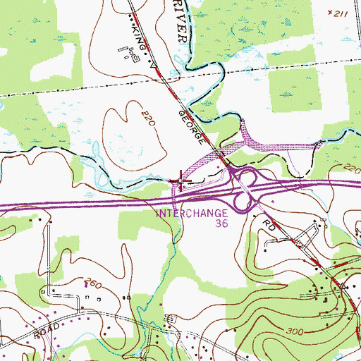 Topographic Map of Dead River, NJ
