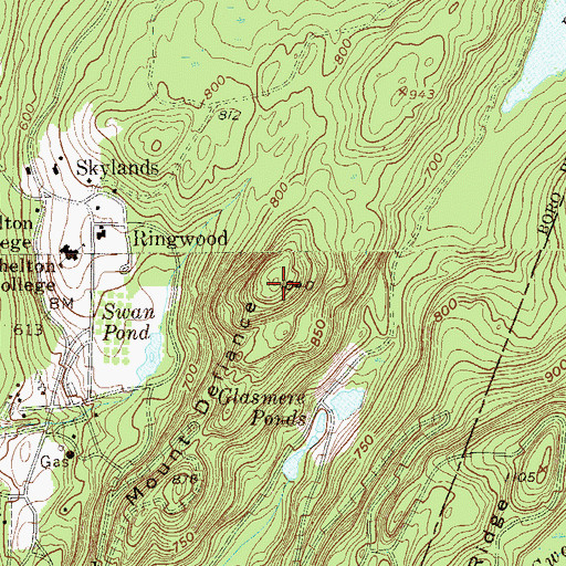 Topographic Map of Mount Defiance, NJ