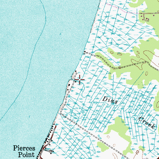 Topographic Map of Dias Creek, NJ