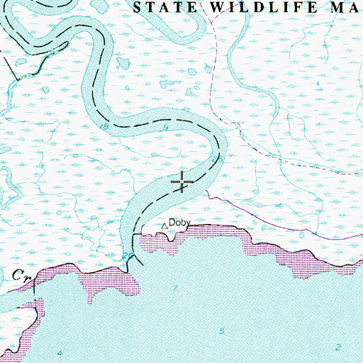 Topographic Map of Dividing Creek, NJ