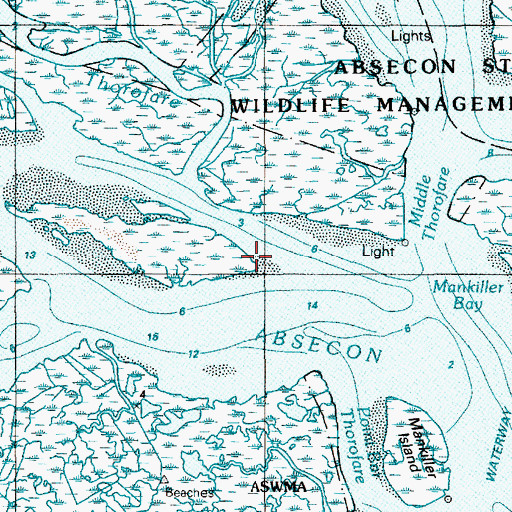 Topographic Map of Doles Point, NJ
