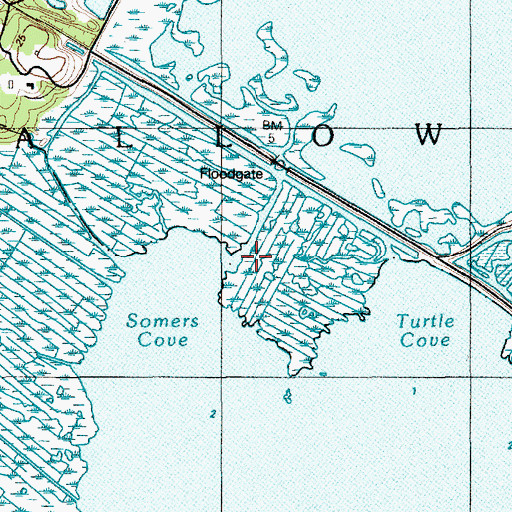 Topographic Map of Doughty Creek, NJ