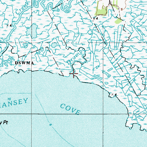 Topographic Map of Drumbo Creek, NJ