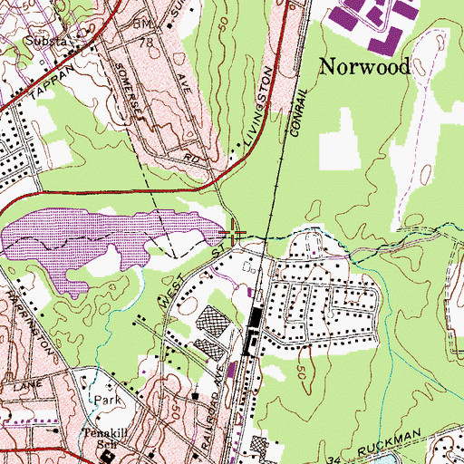 Topographic Map of Dwars Kill, NJ