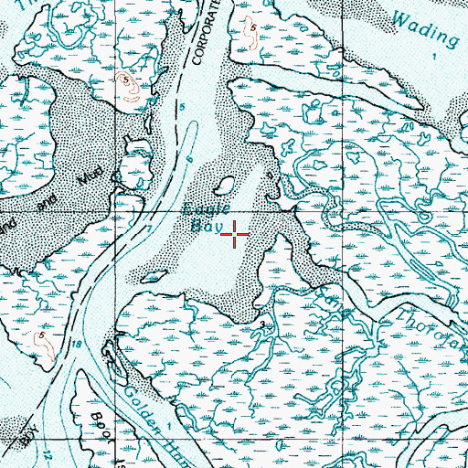 Topographic Map of Eagle Bay, NJ