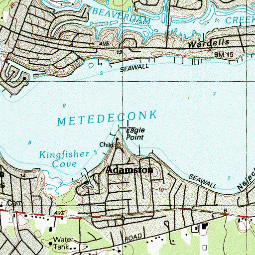 Topographic Map of Eagle Point, NJ