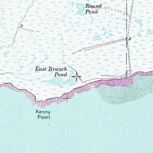 Topographic Map of East Branch Pond, NJ