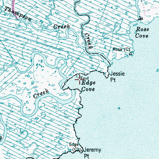 Topographic Map of Edge Cove, NJ