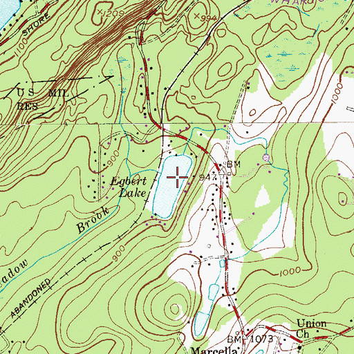 Topographic Map of Egbert Lake, NJ