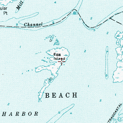 Topographic Map of Egg Island, NJ