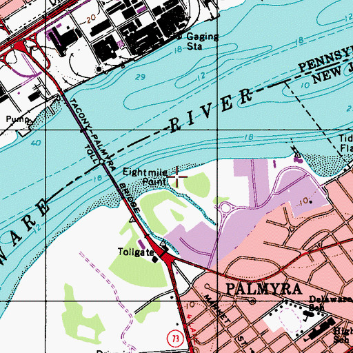 Topographic Map of Eightmile Point, NJ
