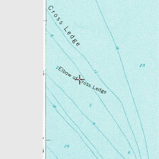 Topographic Map of Elbow of Cross Ledge, NJ