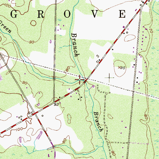 Topographic Map of Endless Branch, NJ