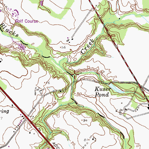 Topographic Map of Fern Brook, NJ
