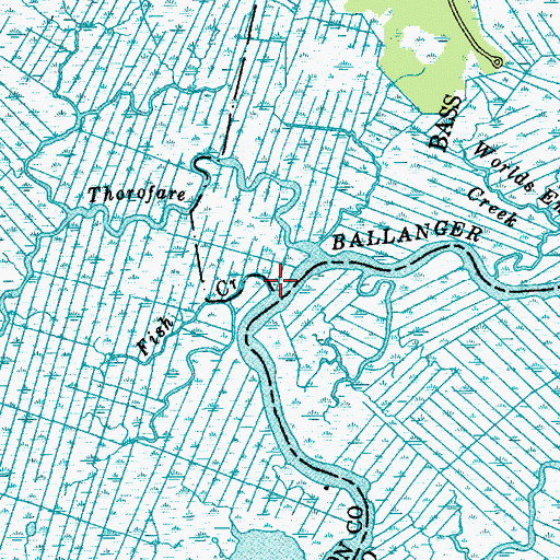 Topographic Map of Fish Creek, NJ