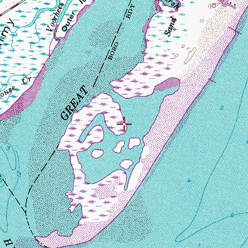 Topographic Map of Stone Harbor Bird Sanctuary, NJ