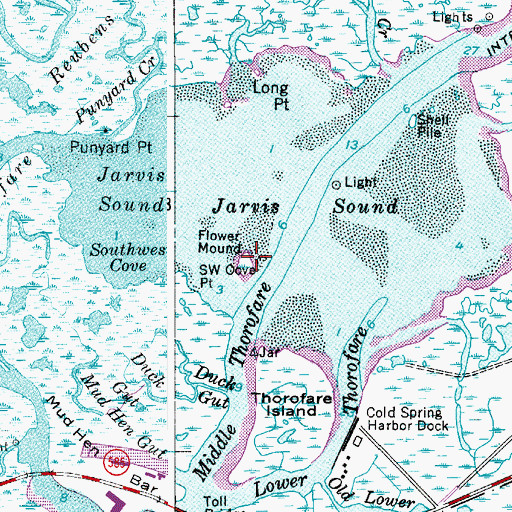 Topographic Map of Flower Mound, NJ