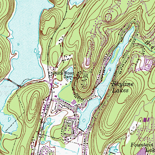 Topographic Map of Furnace Road Dam, NJ