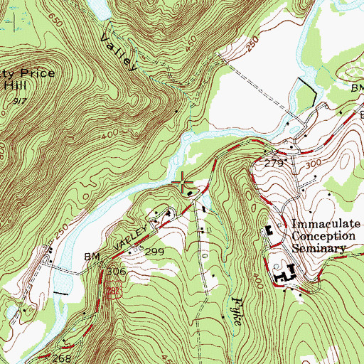 Topographic Map of Fyke Brook, NJ