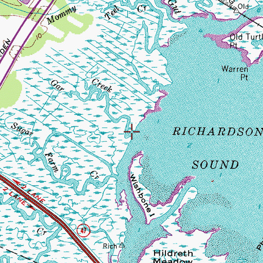 Topographic Map of Gar Creek, NJ