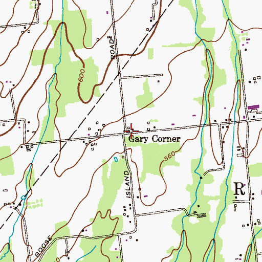 Topographic Map of Gary Corner, NJ