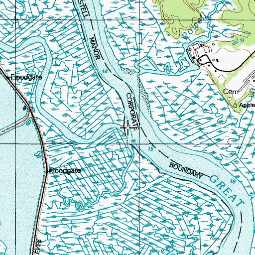 Topographic Map of Gibson Creek, NJ