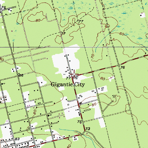 Topographic Map of Gigantic City, NJ