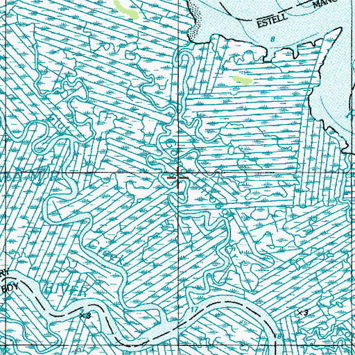 Topographic Map of Going Through Creek, NJ