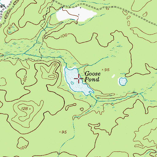 Topographic Map of Goose Pond, NJ