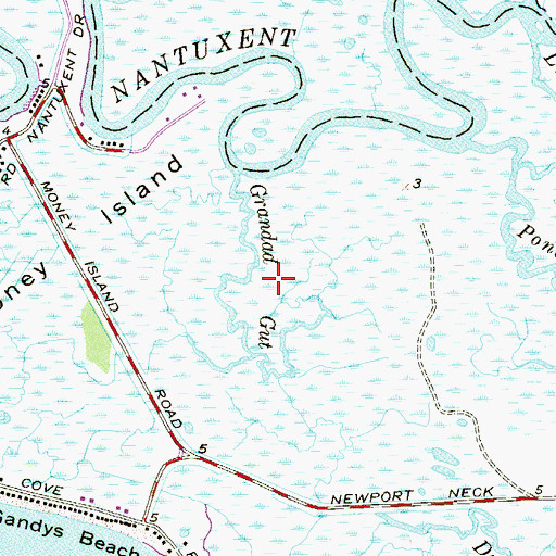 Topographic Map of Grandad Gut, NJ