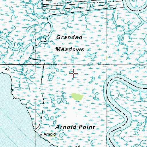 Topographic Map of Grandad Meadows, NJ