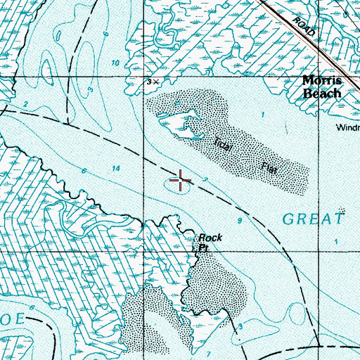 Topographic Map of Great Egg Harbor River, NJ