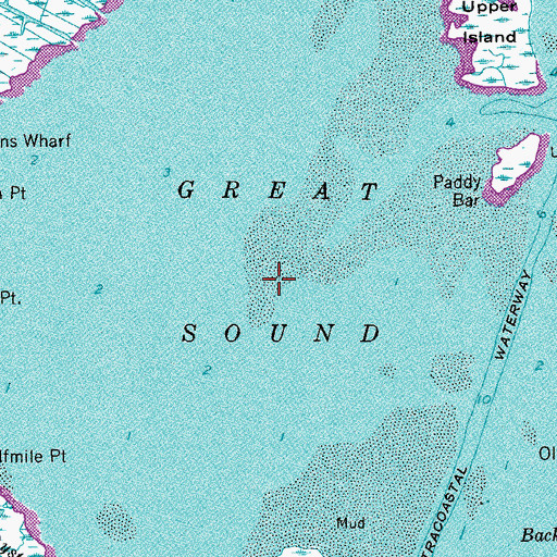Topographic Map of Great Sound, NJ