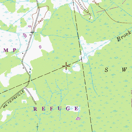 Topographic Map of Great Swamp, NJ