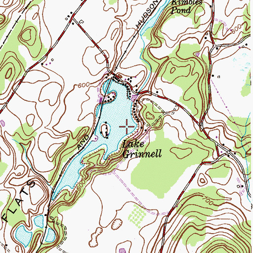 Topographic Map of Lake Grinnell, NJ
