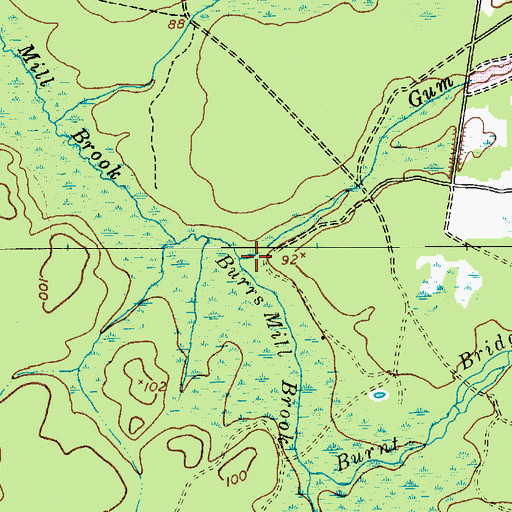 Topographic Map of Gum Spring, NJ