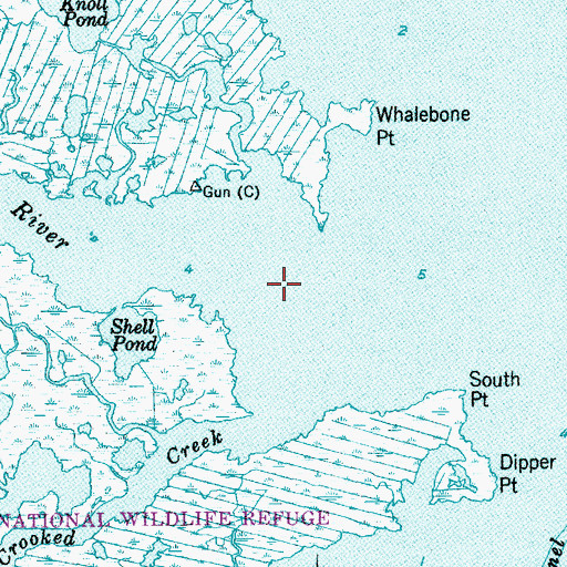 Topographic Map of Gunning River, NJ