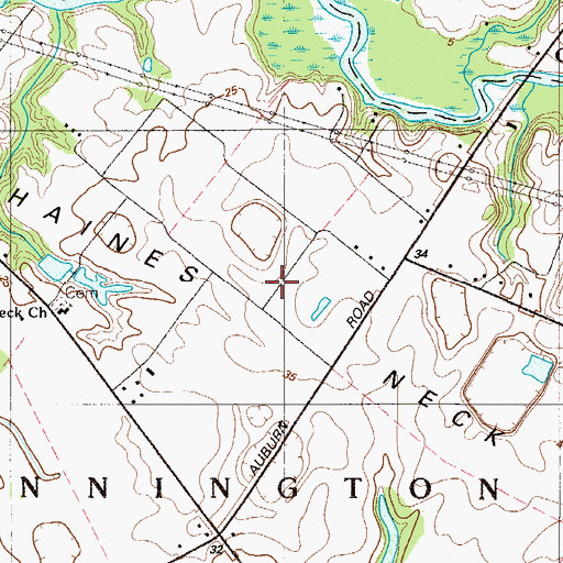 Topographic Map of Haines Neck, NJ