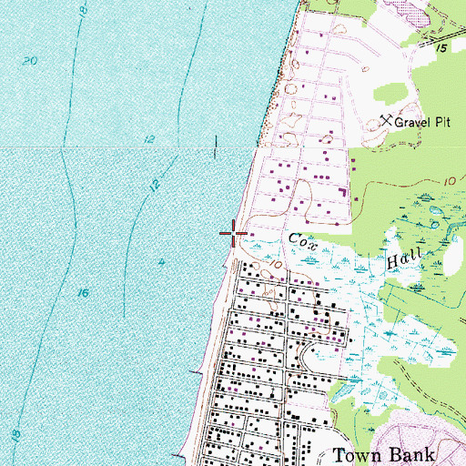 Topographic Map of Hall Creek, NJ