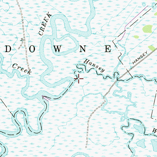 Topographic Map of Hansey Creek, NJ