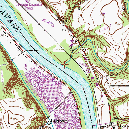 Topographic Map of Harihokake Creek, NJ